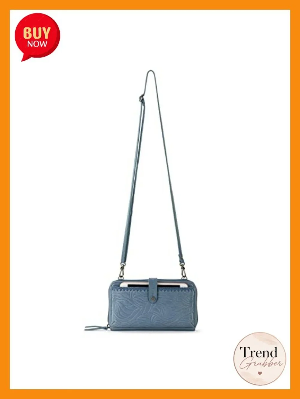 Small Crossbody Smartphone Purse Convertible Wristlet Wallet Leather
